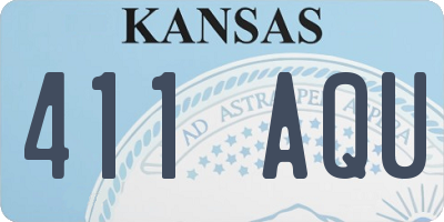 KS license plate 411AQU