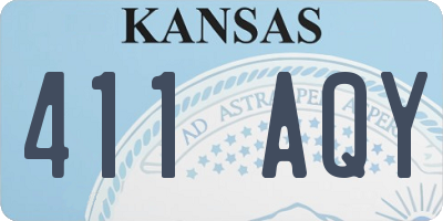 KS license plate 411AQY