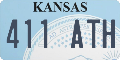 KS license plate 411ATH