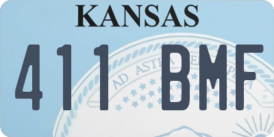 KS license plate 411BMF
