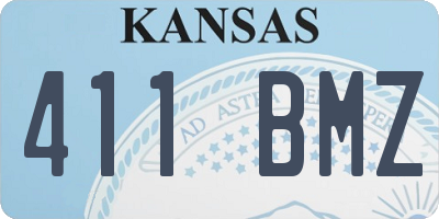 KS license plate 411BMZ