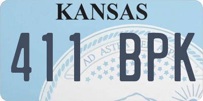 KS license plate 411BPK
