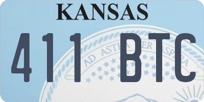 KS license plate 411BTC