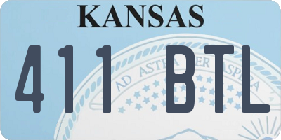 KS license plate 411BTL