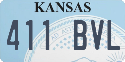 KS license plate 411BVL