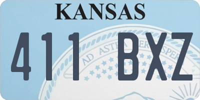 KS license plate 411BXZ