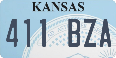 KS license plate 411BZA