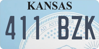 KS license plate 411BZK