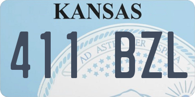 KS license plate 411BZL