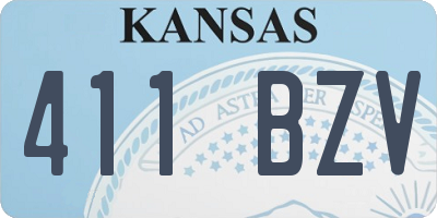KS license plate 411BZV