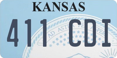 KS license plate 411CDI