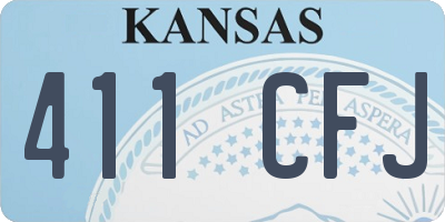 KS license plate 411CFJ