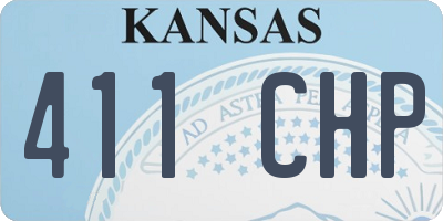 KS license plate 411CHP