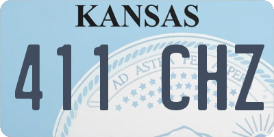 KS license plate 411CHZ