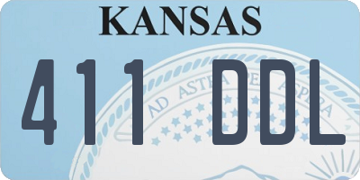 KS license plate 411DDL