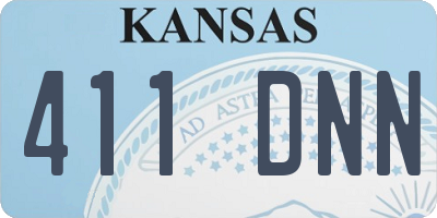 KS license plate 411DNN