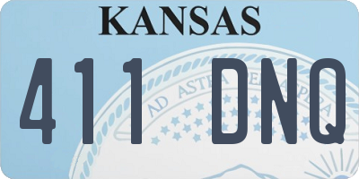 KS license plate 411DNQ