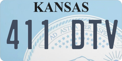 KS license plate 411DTV