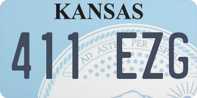 KS license plate 411EZG