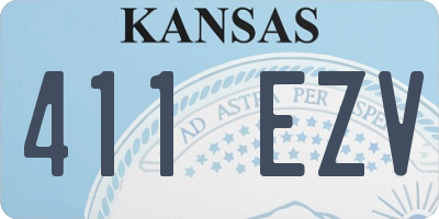 KS license plate 411EZV