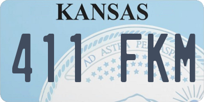 KS license plate 411FKM