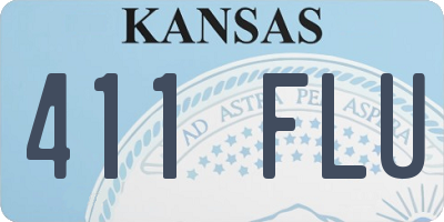 KS license plate 411FLU