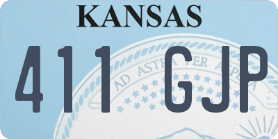 KS license plate 411GJP