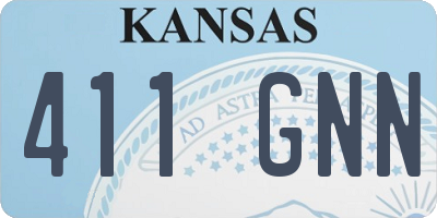 KS license plate 411GNN