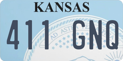 KS license plate 411GNQ