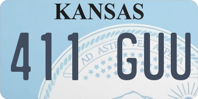 KS license plate 411GUU