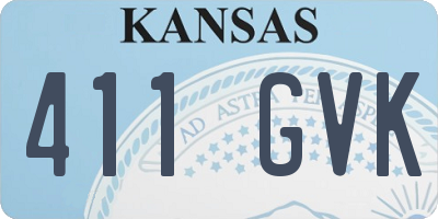 KS license plate 411GVK