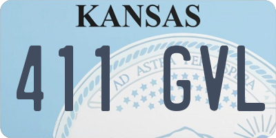 KS license plate 411GVL