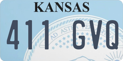 KS license plate 411GVQ