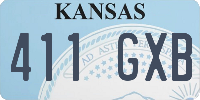 KS license plate 411GXB