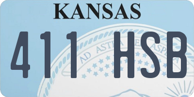 KS license plate 411HSB