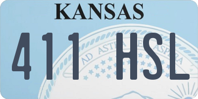 KS license plate 411HSL