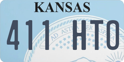 KS license plate 411HTO