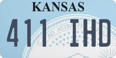 KS license plate 411IHD