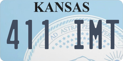 KS license plate 411IMT
