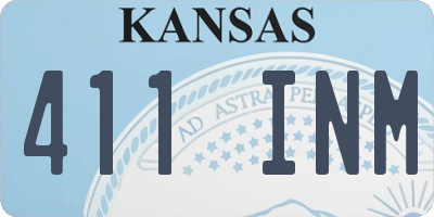 KS license plate 411INM