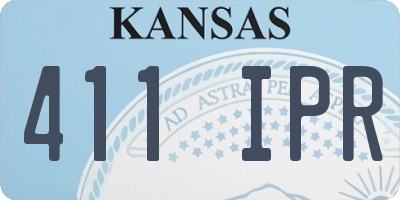 KS license plate 411IPR