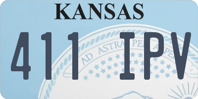 KS license plate 411IPV
