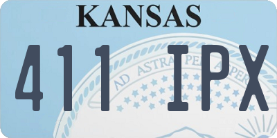 KS license plate 411IPX