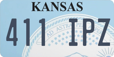 KS license plate 411IPZ