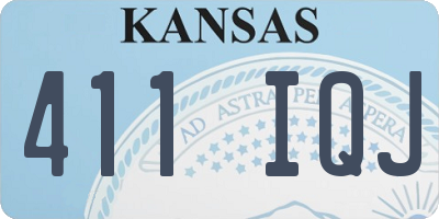 KS license plate 411IQJ