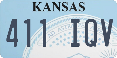 KS license plate 411IQV
