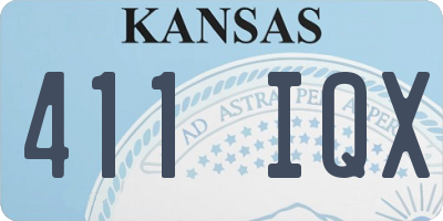 KS license plate 411IQX