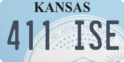 KS license plate 411ISE