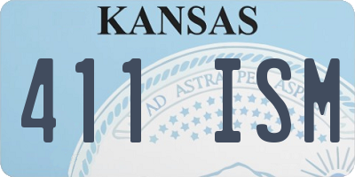 KS license plate 411ISM
