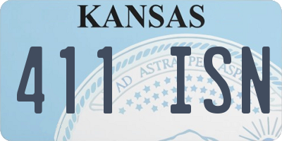 KS license plate 411ISN